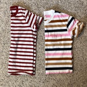 2 Madewell Striped Tees